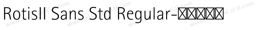 RotisII Sans Std Regular字体转换